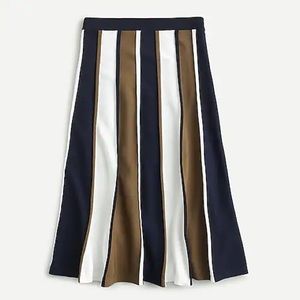 Jcrew Stripe Sweater Midi Skirt